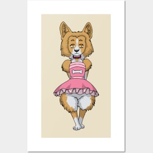 Canine Corgie Dog Girl MONSTER GIRLS Series I Posters and Art